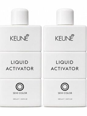 2x Keune Semi Color Liquid Activator 33.8 fl oz 1000ml Hair Color Developer